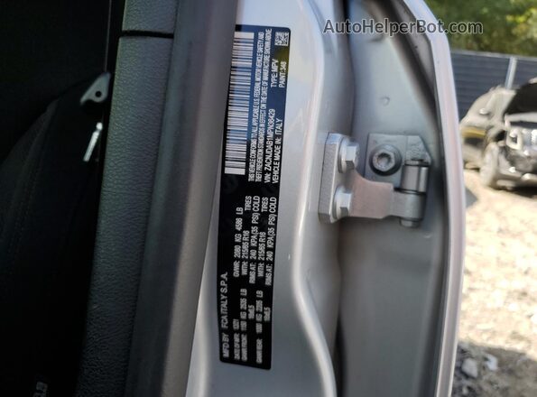 ZACNJDAB1MPN36429 2021 JEEP RENEGADE Silver Widok naklejki z numerem VIN