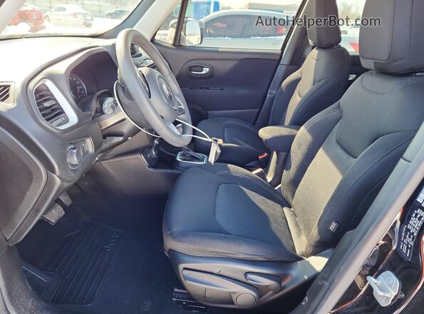 ZACNJDAB5MPM23289 2021 JEEP RENEGADE Black Вид салону спереду