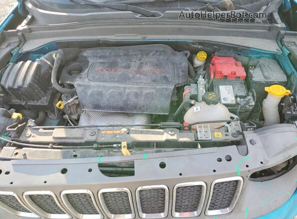 ZACNJDAB5MPM71293 2021 JEEP RENEGADE Turquoise ძრავის განყოფილების ხედი