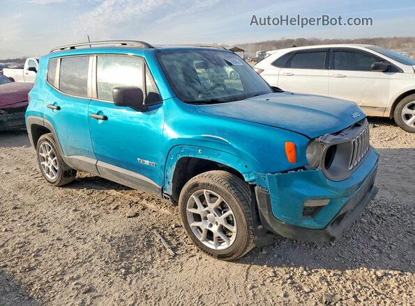 ZACNJDAB5MPM71293 2021 JEEP RENEGADE Turquoise წინა მარჯვენა