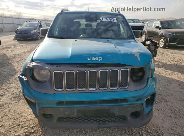 ZACNJDAB5MPM71293 2021 JEEP RENEGADE Turquoise წინა ხედი
