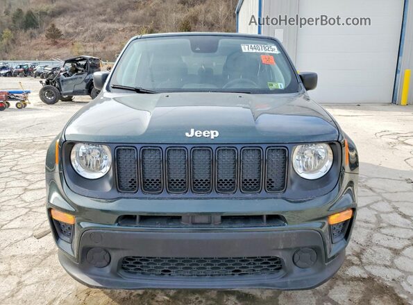 ZACNJDAB8MPM25215 2021 JEEP RENEGADE Green Вид спереду