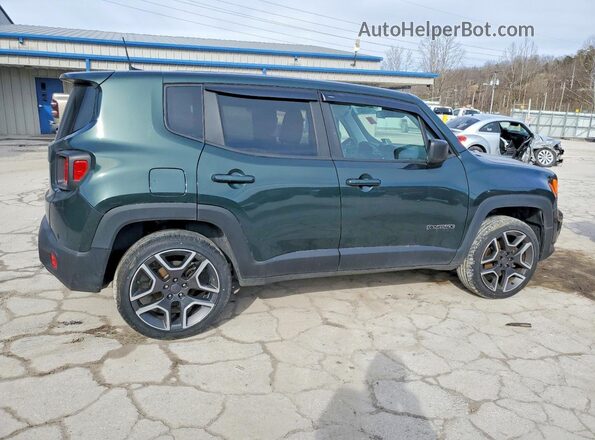 ZACNJDAB8MPM25215 2021 JEEP RENEGADE Green Задня права чверть