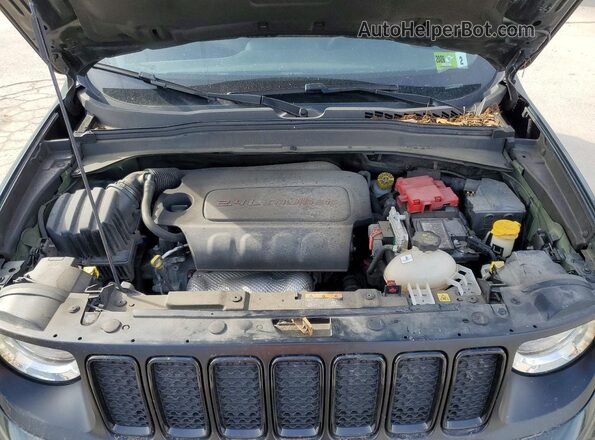 ZACNJDAB8MPM25215 2021 JEEP RENEGADE Green Вид задньої частини салону