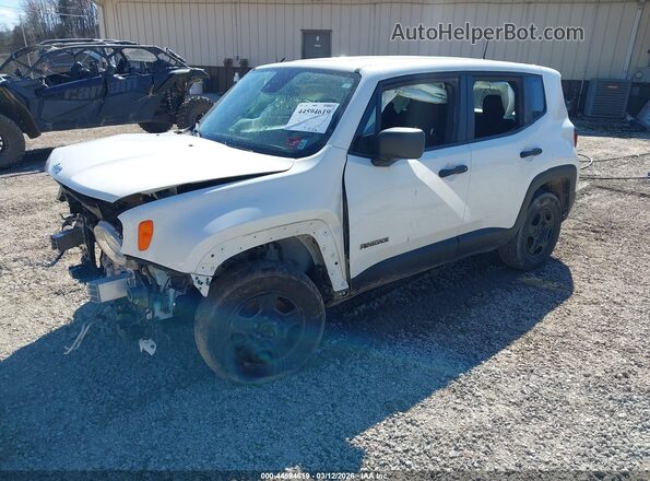 ZACNJDAB9MPM23229 2021 JEEP RENEGADE White Առջևի ձախ երեք քառորդ տեսարան