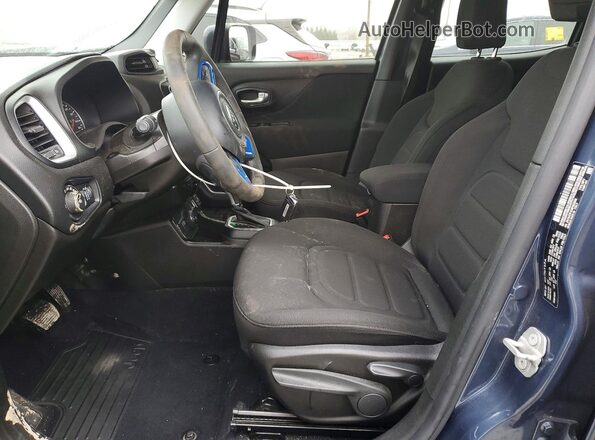 ZACNJDB10MPM28809 2021 JEEP RENEGADE Blue Widok wnętrza z przodu