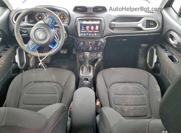 ZACNJDB10MPM28809 2021 JEEP RENEGADE Blue Widok deski rozdzielczej