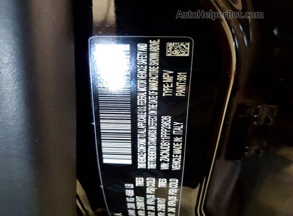 ZACNJDB11PPP29626 2023 JEEP RENEGADE Black Вид наклейки з VIN-кодом