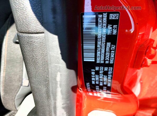 ZACNJDB11PPP63906 2023 JEEP RENEGADE Red VIN կոդի պիտակի տեսք