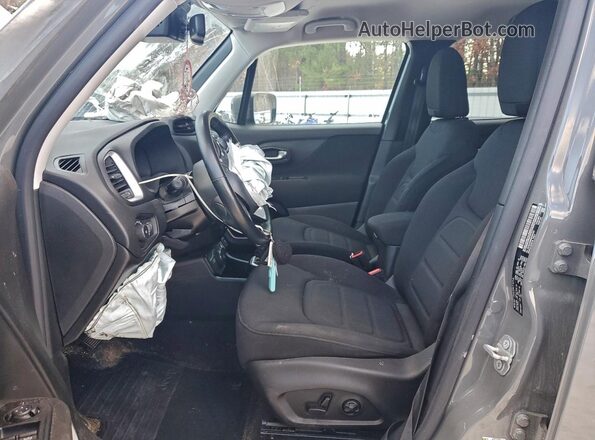 ZACNJDBB0MPM47952 2021 JEEP RENEGADE Gray Front interior view