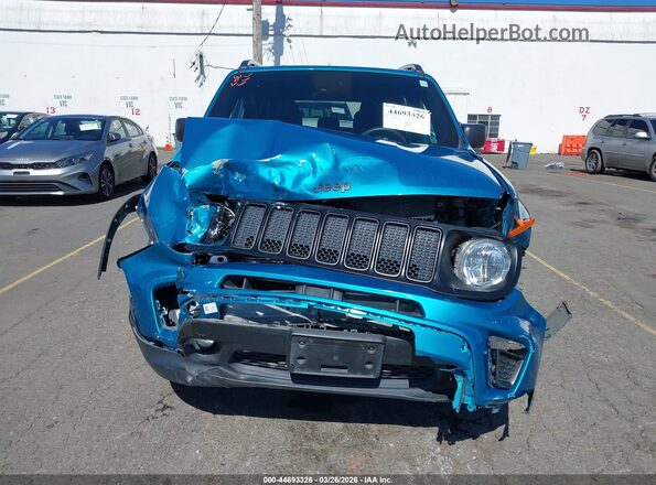 ZACNJDBB0MPN08250 2021 JEEP RENEGADE Teal Instrument cluster view