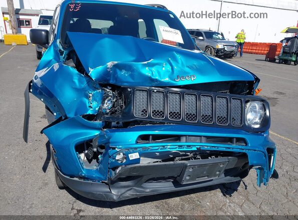 ZACNJDBB0MPN08250 2021 JEEP RENEGADE Teal Front view