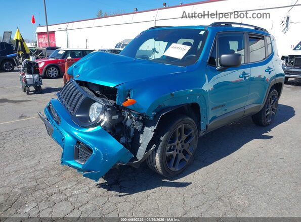 ZACNJDBB0MPN08250 2021 JEEP RENEGADE Teal Front left