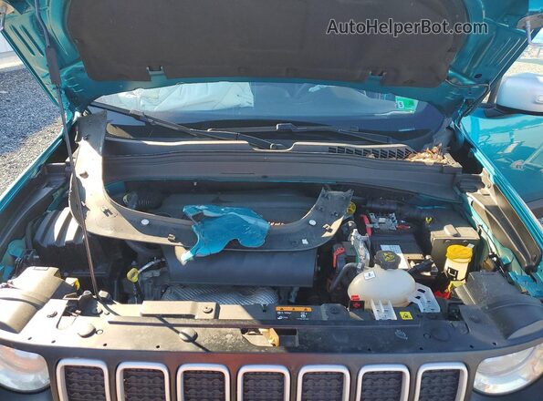 ZACNJDBB3MPM82534 2021 JEEP RENEGADE Turquoise Engine compartment view