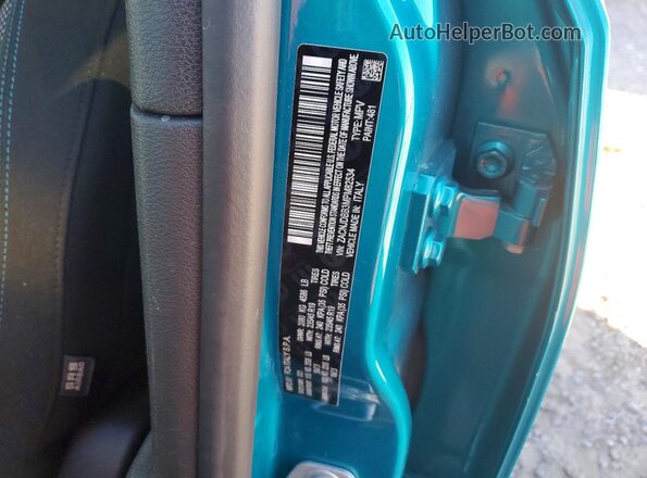 ZACNJDBB3MPM82534 2021 JEEP RENEGADE Turquoise VIN sticker view