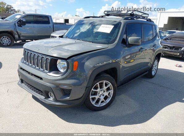 ZACNJDBB7MPM36690 2021 JEEP RENEGADE Gray წინა მარცხენა ხედი სამი მეოთხედიდან