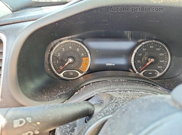 ZACNJDBB7MPN14322 2021 JEEP RENEGADE Gray ხელსაწყოთა პანელის ხედი