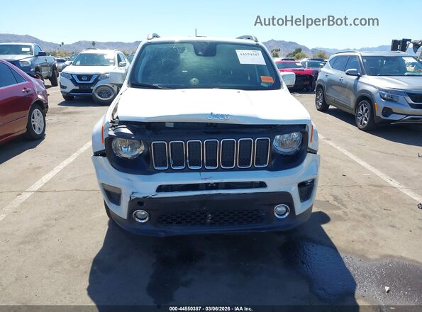 ZACNJDBB8MPN10103 2021 JEEP RENEGADE White Vista del cuadro de instrumentos