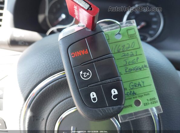 ZACNJDBBXMPN25671 2021 JEEP RENEGADE Gray Widok deski rozdzielczej