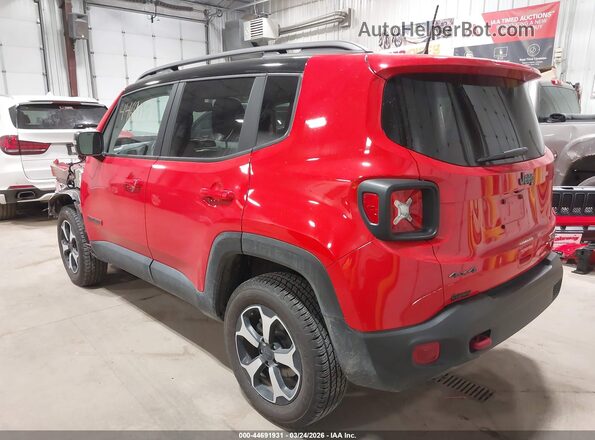 ZACNJDC10MPM24905 2021 JEEP RENEGADE Red უკანა მარცხენა