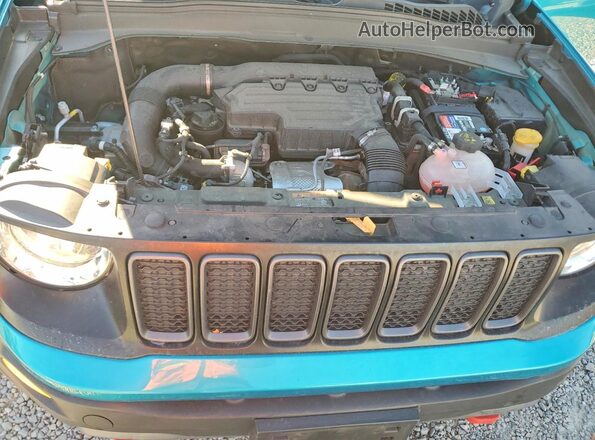 ZACNJDC11MPM51322 2021 JEEP RENEGADE Green ძრავის განყოფილების ხედი
