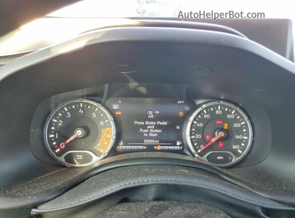 ZACNJDC14PPP15704 2023 JEEP RENEGADE Gray Սարքավորումների վահանակի տեսք