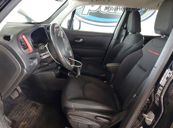 ZACNJDC16PPP38983 2023 JEEP RENEGADE Black Widok wnętrza z przodu