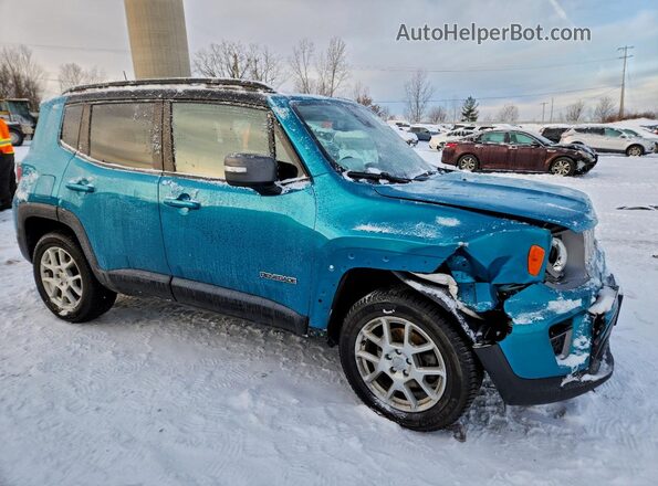 ZACNJDD13MPM09684 2021 JEEP RENEGADE Turquoise Front right