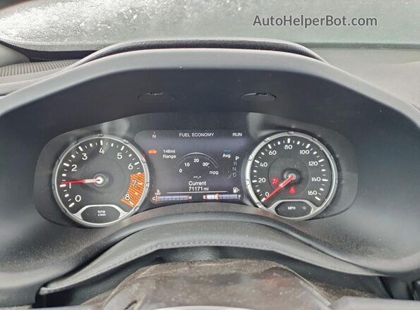ZACNJDD13MPM09684 2021 JEEP RENEGADE Turquoise Instrument cluster view
