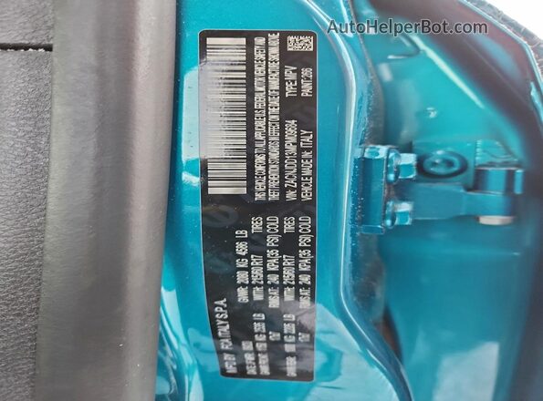 ZACNJDD13MPM09684 2021 JEEP RENEGADE Turquoise Engine compartment view
