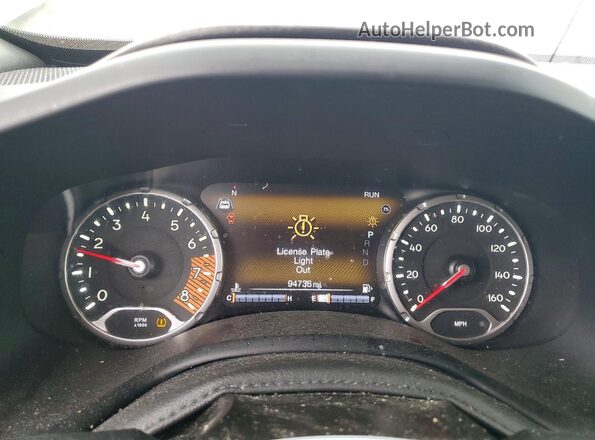 ZACNJDD13MPM45214 2021 JEEP RENEGADE White ხელსაწყოთა პანელის ხედი
