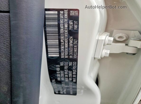 ZACNJDD13MPM45214 2021 JEEP RENEGADE White VIN კოდის სტიკერის ხედი