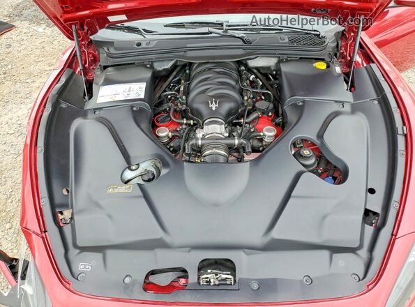 ZAM45VMAXG0174084 2016 MASERATI GRANTURISM Red Вид задньої частини салону