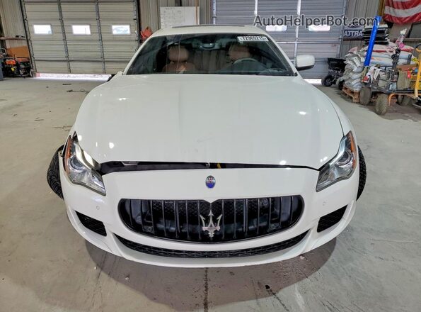 ZAM56PPA5G1165649 2016 MASERATI QUATTROPOR White Vista frontal