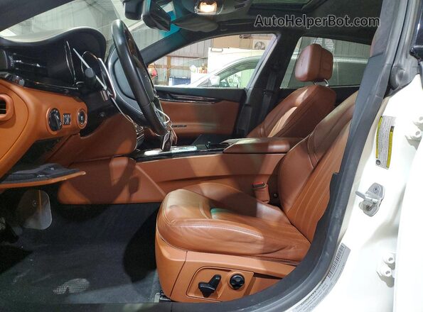 ZAM56PPA5G1165649 2016 MASERATI QUATTROPOR White Vista interior delantera
