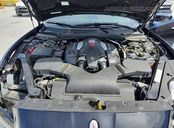 ZAM56PPS2H1235523 2017 MASERATI QUATTROPOR Black უკანა სალონის ხედი