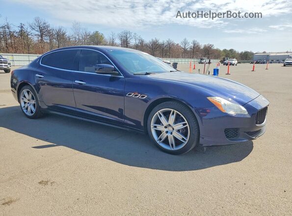 ZAM56RRA7G1185992 2016 MASERATI QUATTROPOR Blue Delantero derecho