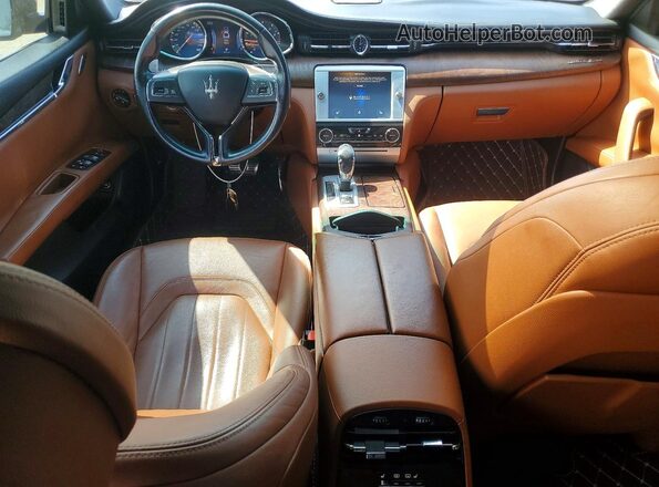 ZAM56RRA7G1185992 2016 MASERATI QUATTROPOR Blue Vista del salpicadero