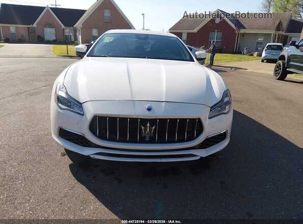 ZAM56YPL3J1281477 2018 MASERATI QUATTROPOR White Vista del cuadro de instrumentos