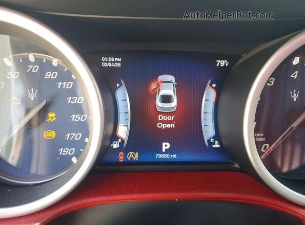 ZAM57RSA1G1190807 2016 MASERATI GHIBLI White Вид щитка приладів