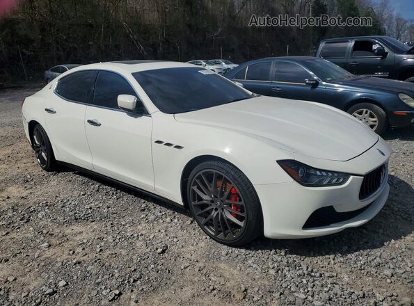 ZAM57RSA1G1190807 2016 MASERATI GHIBLI White Передня права чверть