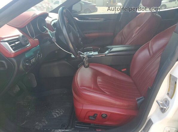 ZAM57RSA1G1190807 2016 MASERATI GHIBLI White Вид салону спереду