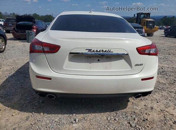 ZAM57RSA1G1190807 2016 MASERATI GHIBLI White Вид ззаду