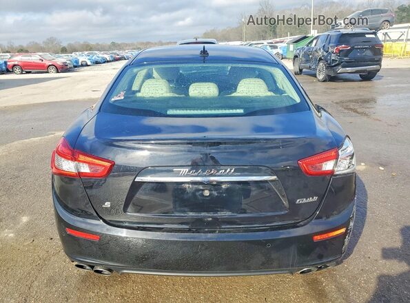 ZAM57RSA5H1218917 2017 MASERATI GHIBLI Black Հետևի տեսք