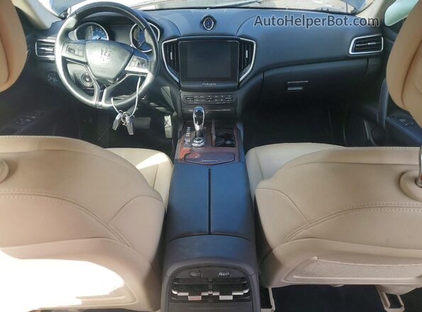 ZAM57RSA5H1218917 2017 MASERATI GHIBLI Black Առջևի վահանակի տեսք