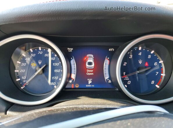 ZAM57RSAXG1170829 2016 MASERATI GHIBLI Black Vista del cuadro de instrumentos