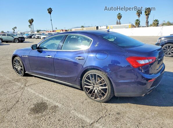 ZAM57RSS6H1218837 2017 MASERATI GHIBLI Blue Rear left