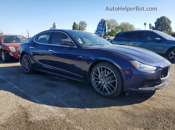 ZAM57RSS6H1218837 2017 MASERATI GHIBLI Blue Front right