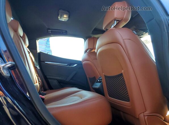 ZAM57RSS6H1218837 2017 MASERATI GHIBLI Blue Rear seats view