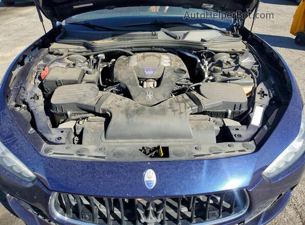 ZAM57RSS6H1218837 2017 MASERATI GHIBLI Blue Rear interior view